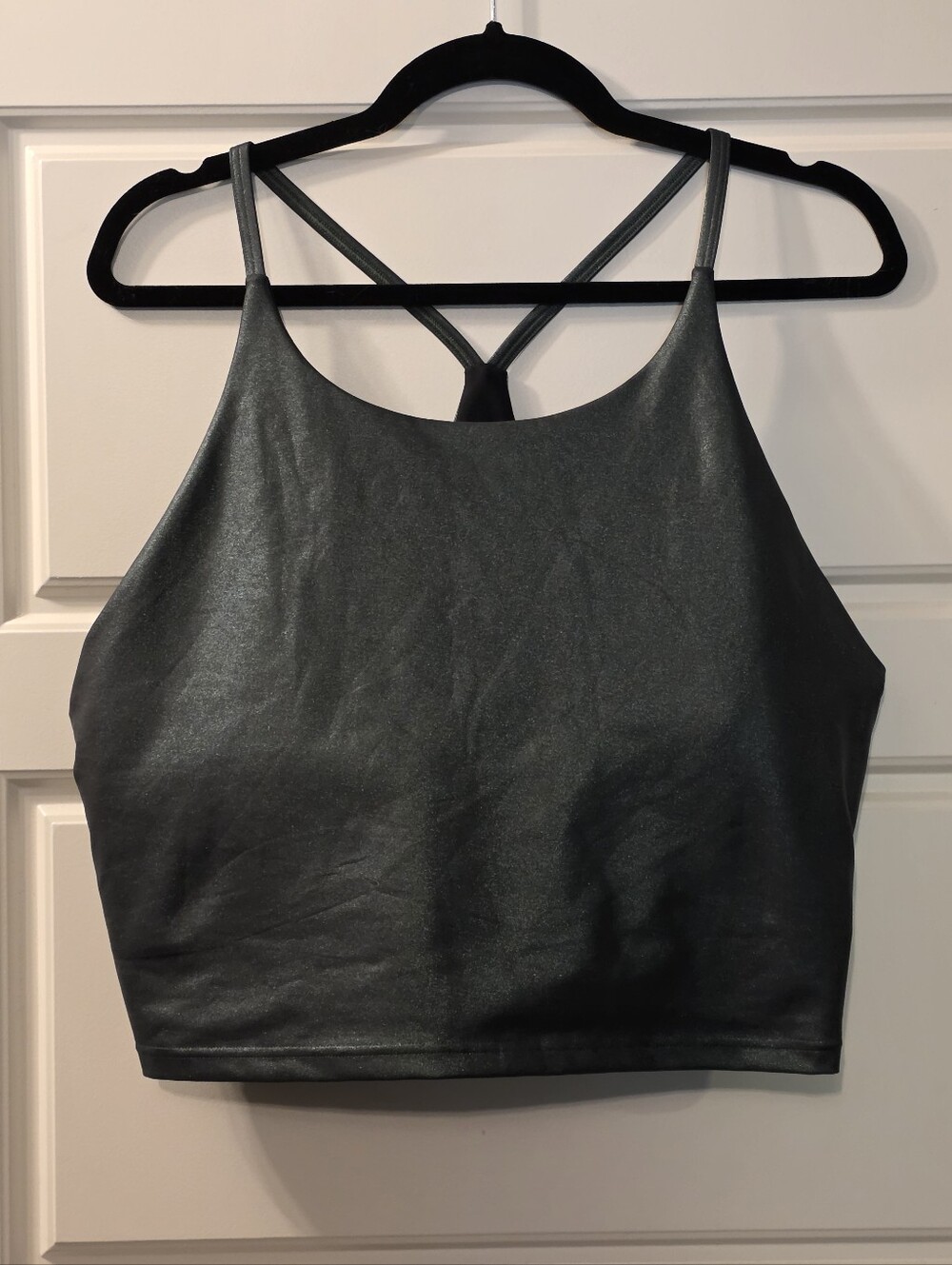 Old Navy Active Metalic Go Dry Sports Bra with Strappy Back